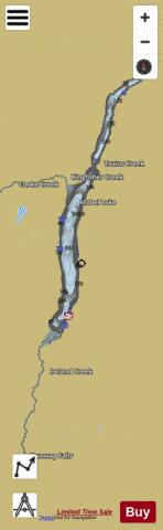 Mabel Lake depth contour Map - i-Boating App