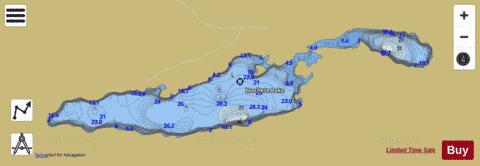 Machete Lake depth contour Map - i-Boating App