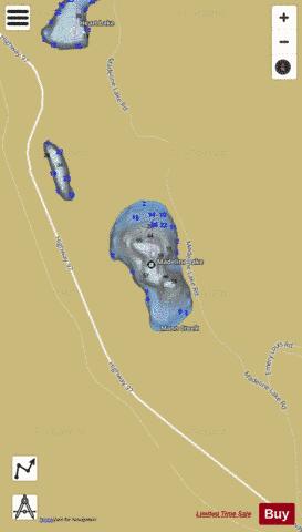 Spallumcheen Lake (Madeline #1) depth contour Map - i-Boating App