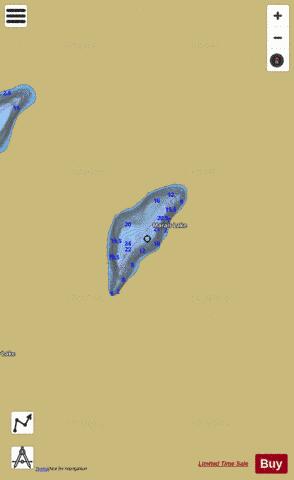 Marais Lake depth contour Map - i-Boating App