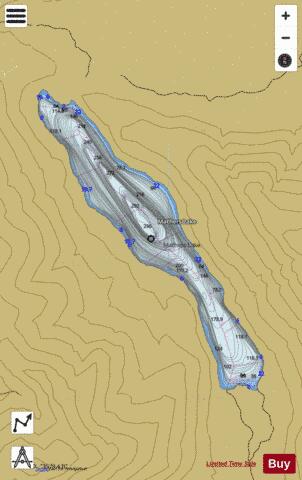 Mathers Lake depth contour Map - i-Boating App
