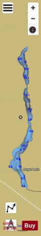 Mayer Lake depth contour Map - i-Boating App
