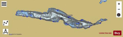 Mcbride Lake depth contour Map - i-Boating App