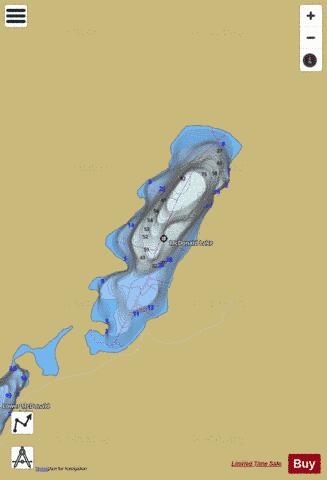 Mcdonald Lake depth contour Map - i-Boating App