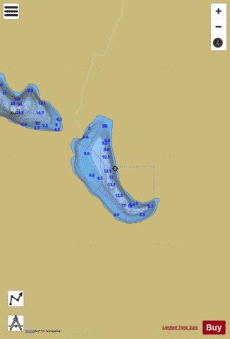 Mckenzie Lake East depth contour Map - i-Boating App