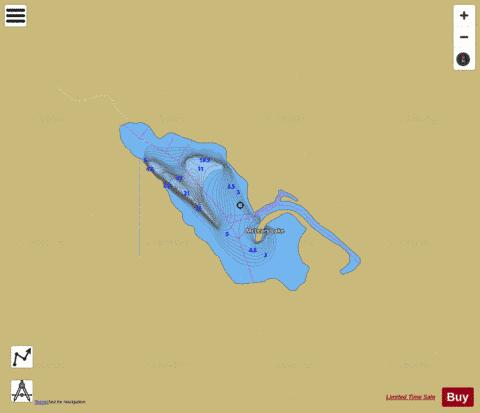 McLeary Lake depth contour Map - i-Boating App