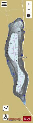 Monte Lake depth contour Map - i-Boating App