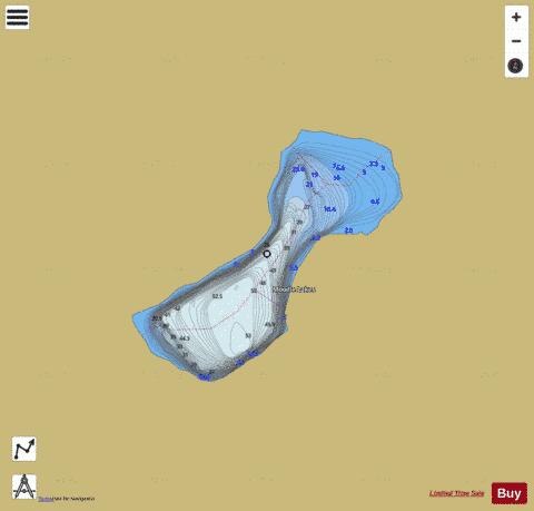 Moodie Lake 2 depth contour Map - i-Boating App