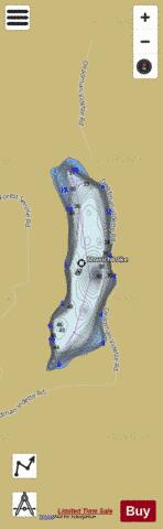 Mowich Lake depth contour Map - i-Boating App