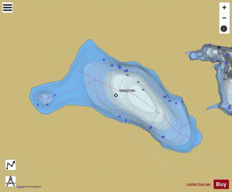 Murch Lake depth contour Map - i-Boating App