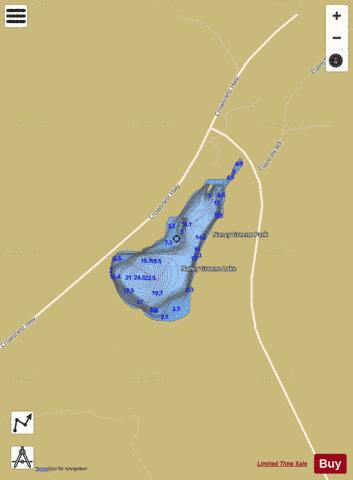 Nancy Greene Lake depth contour Map - i-Boating App