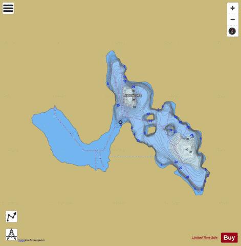 Nanna Lake depth contour Map - i-Boating App