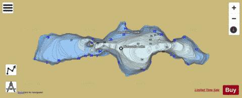 Natazutlo Lake depth contour Map - i-Boating App