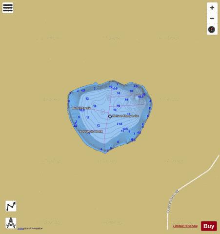 Nelson Kenny Lake depth contour Map - i-Boating App