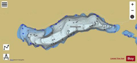 Norman Lake depth contour Map - i-Boating App