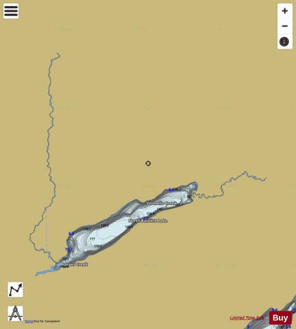 North Barriere Lake depth contour Map - i-Boating App