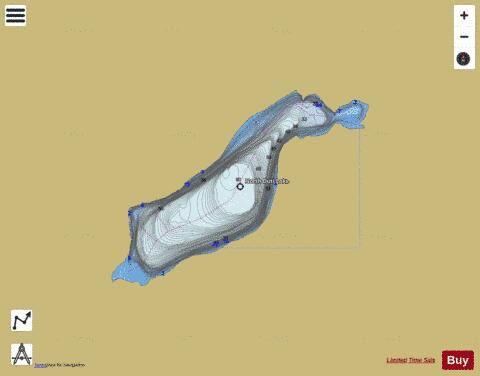 North Duti Lake depth contour Map - i-Boating App
