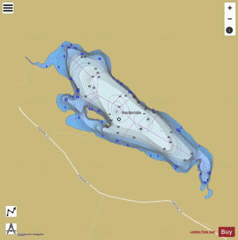 One Eye Lake depth contour Map - i-Boating App