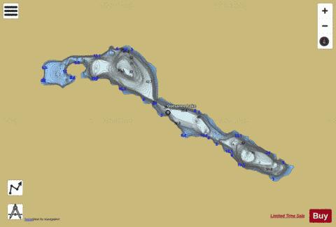 Ootsanee Lake depth contour Map - i-Boating App