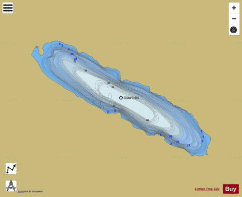 Otter Lake depth contour Map - i-Boating App