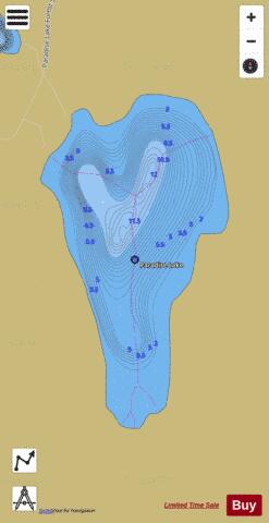 Paradise Lake depth contour Map - i-Boating App