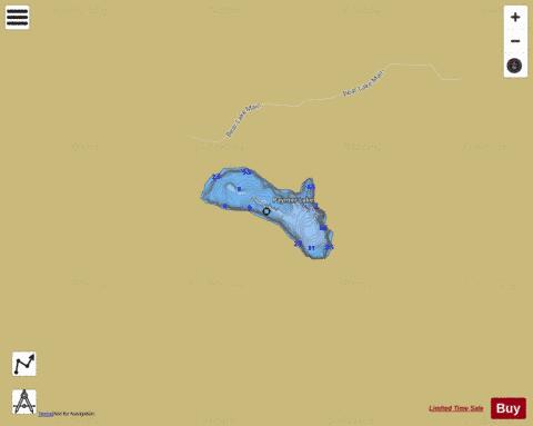 Paynter Lake depth contour Map - i-Boating App