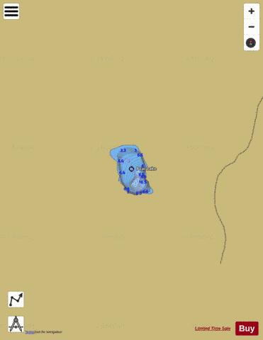 Pear Lake depth contour Map - i-Boating App