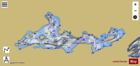 Pendleton Lakes depth contour Map - i-Boating App