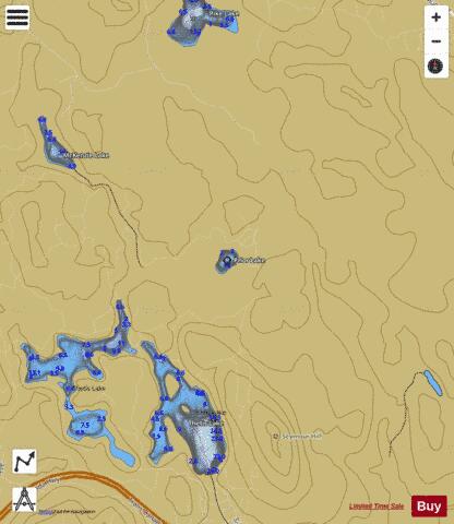 Prior Lake depth contour Map - i-Boating App