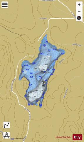 Prospect Lake depth contour Map - i-Boating App