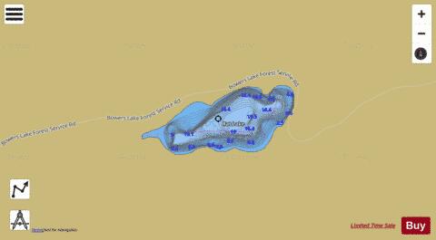Rat Lake depth contour Map - i-Boating App