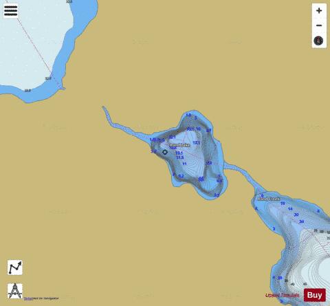 Rond Lake depth contour Map - i-Boating App