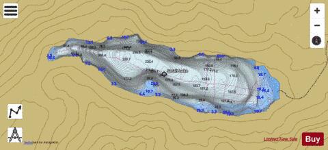 Sarah Lake depth contour Map - i-Boating App