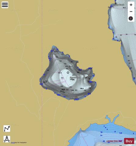 Sayres Lake depth contour Map - i-Boating App