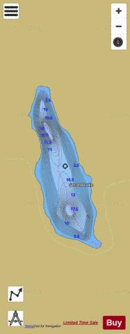 Secord Lake depth contour Map - i-Boating App