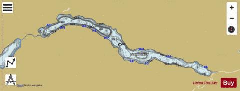 Seton Lake depth contour Map - i-Boating App