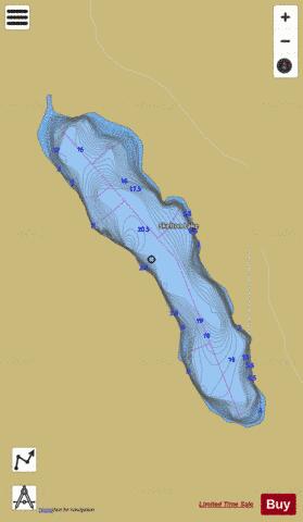 Skelton Lake depth contour Map - i-Boating App