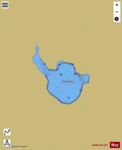 Souran Lake depth contour Map - i-Boating App