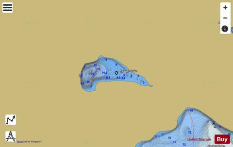 Sponge Lake depth contour Map - i-Boating App