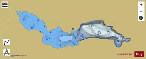 Spout Lake depth contour Map - i-Boating App