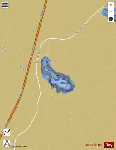 Stake Lake depth contour Map - i-Boating App
