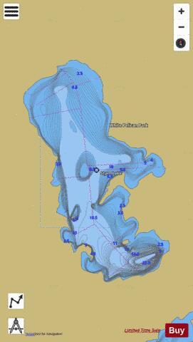 Stum Lake depth contour Map - i-Boating App