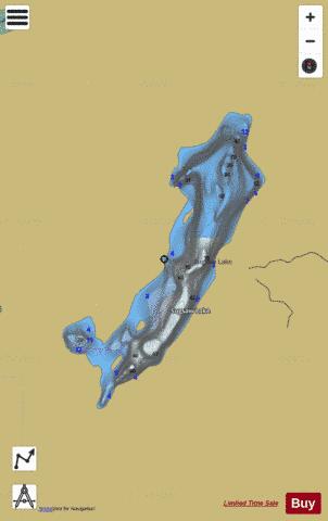 Sugsaw Lake depth contour Map - i-Boating App