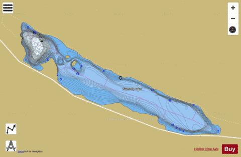 Summit Lake depth contour Map - i-Boating App