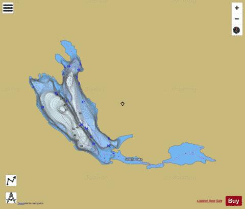 Suscha Lake depth contour Map - i-Boating App