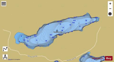 Tachick Lake depth contour Map - i-Boating App