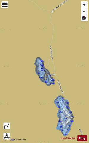 Tahla Lake depth contour Map - i-Boating App