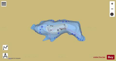 Tang Lake depth contour Map - i-Boating App