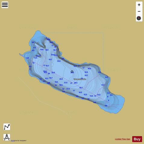 Tarnezell Lake depth contour Map - i-Boating App