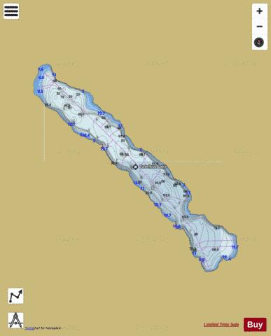Tatelkuz Lake depth contour Map - i-Boating App
